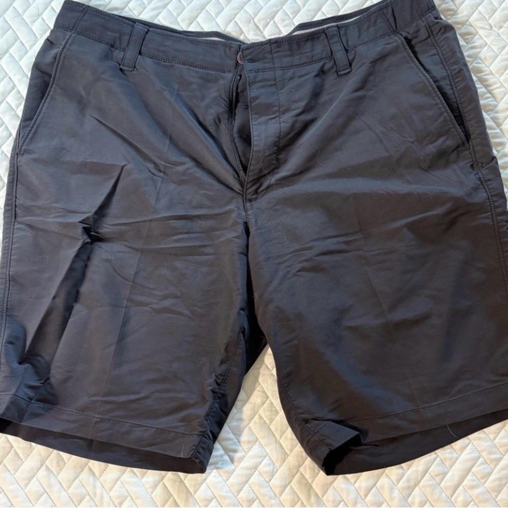 Bundle Four Under Armour Shorts. Colors are Navy, Brown, Black, & Gray. - Picture 2 of 9